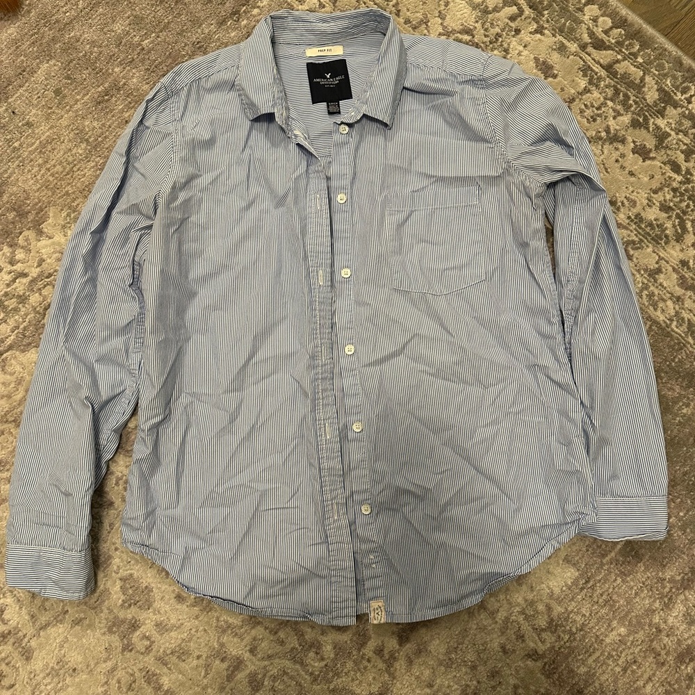 Pinstripe American eagle woven